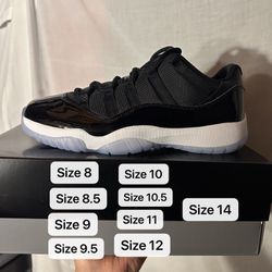 Air Jordan 11 Low Space Jam Mens Size 8 Size 8.5 Size 9 Size 9.5 Size 10 Size 10.5 Size 11 Size 12 Size 14