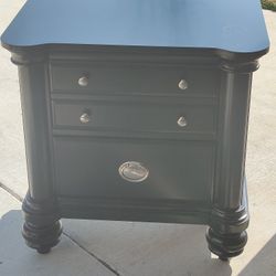 Black Bedside Drawer 