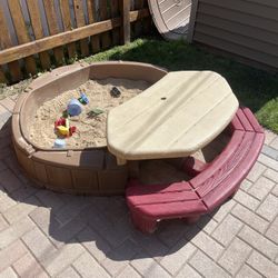 Sandbox With Bench
