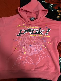 pink sp5der hoodie