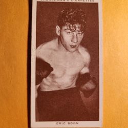 NM Authentic 1938 Churchman's Cigarettes Eric Boon Boxing Tobacco Card #5