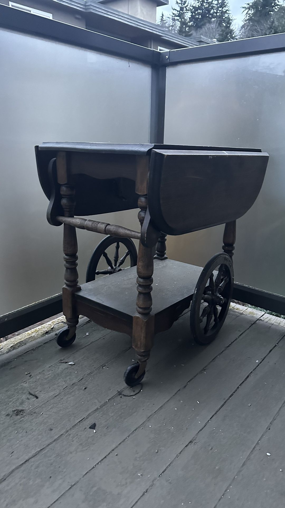 Wooden Tea Cart  