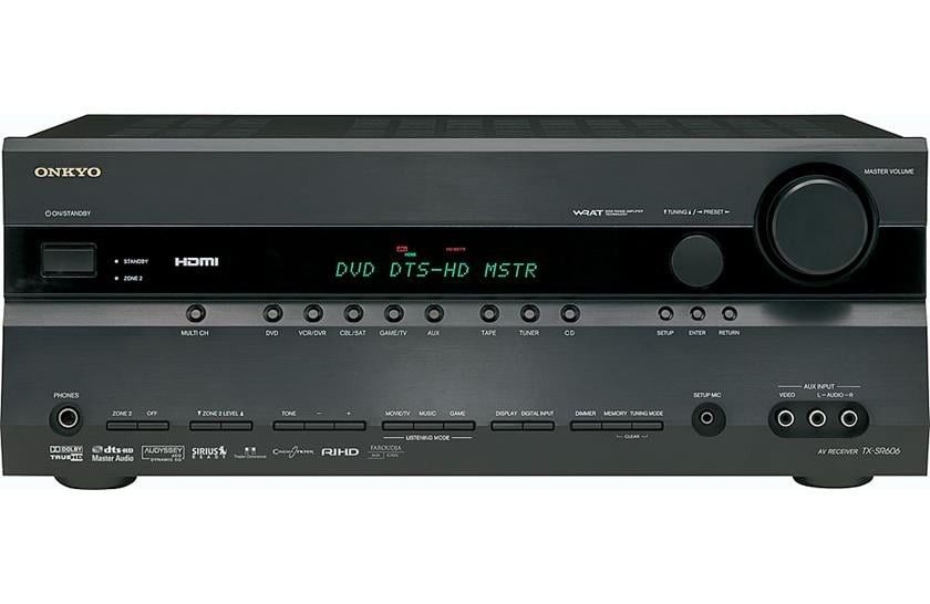Onkyo TX-SR606
Home theater receiver with HDMI switching and video upconversion (Black)