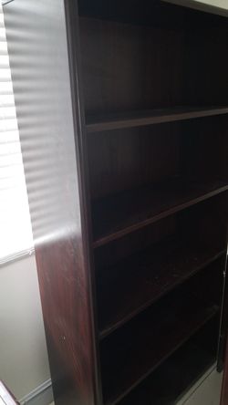 5 drawer wood book shelf