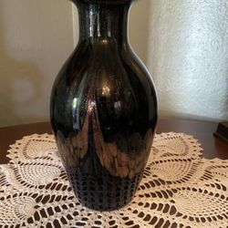 Vintage Fenton Sparkly Vase (9”)