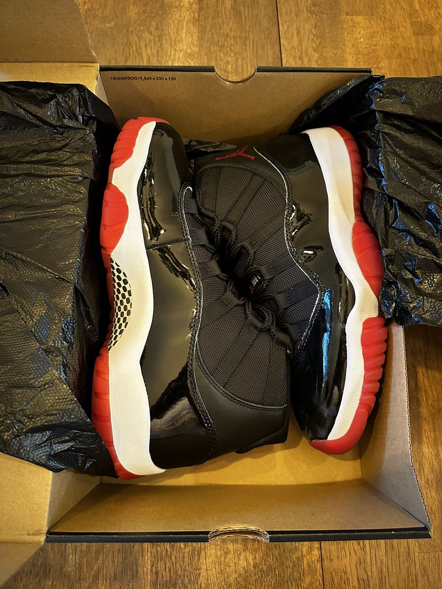 Jordan 11 Retro ‘Bred’ 2019 Size 10