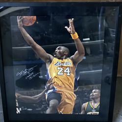 Super Rare Kobe Bryant Inscribed Auto Picture Limited Edition 24
