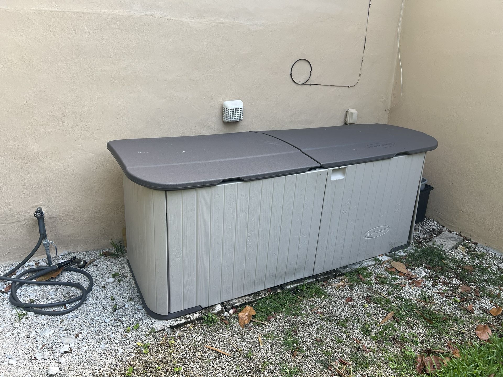 Suncast horizontal storage shed