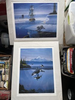 Tim Winstrom Original Signed And Numbered Prints X 2