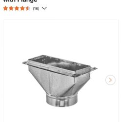 8 in. x 4 in. to 6 in. Register Box with Flange