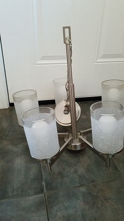 Silver chandelier
