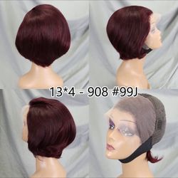 Short Pixie Wig Human Hair Wig