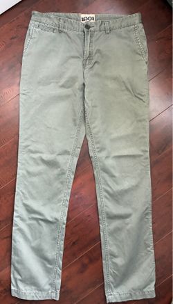 Nordstrom's 1901 Green/Gray Chinos Khakis 34w 31L
