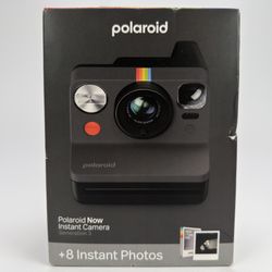 Polaroid Now Instant Camera Gen 3 Black + B&W Film Bundle (8 Photos) Brand New