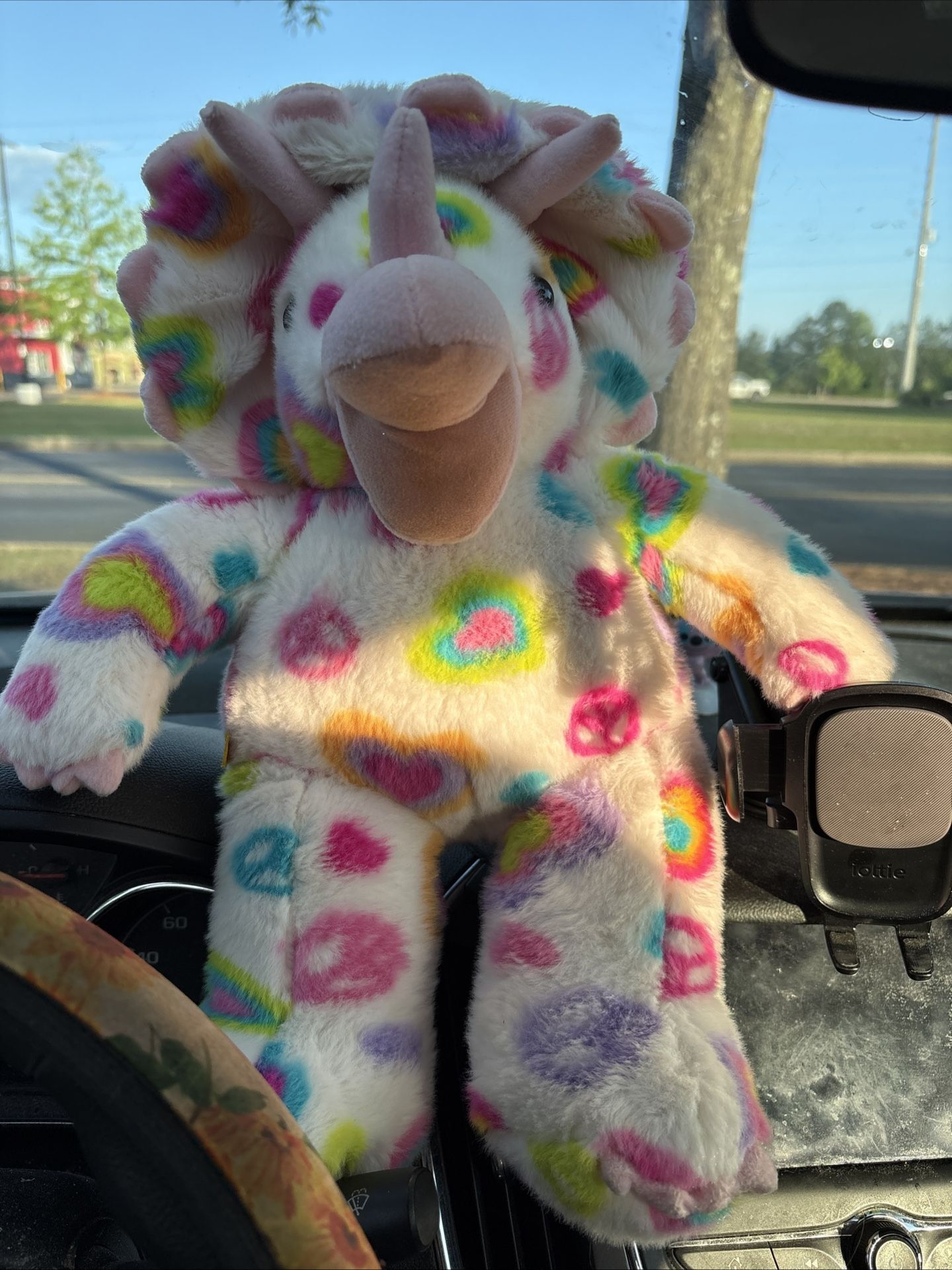 Dino build a bear tie-dye color