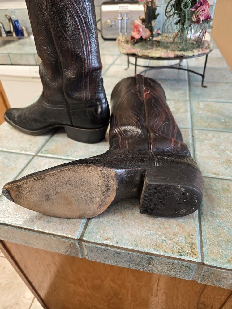 Men's Black Cherry Boots New