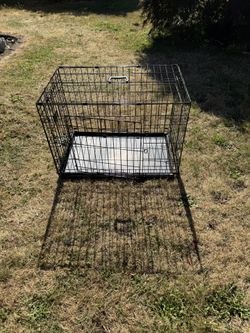 Foldable Metal Animal Cage 29-1/2” Long x 18-1/2” Deep x 21-1/2” Tall