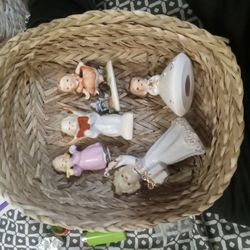 Antique German And Japanese Angel Figurines 