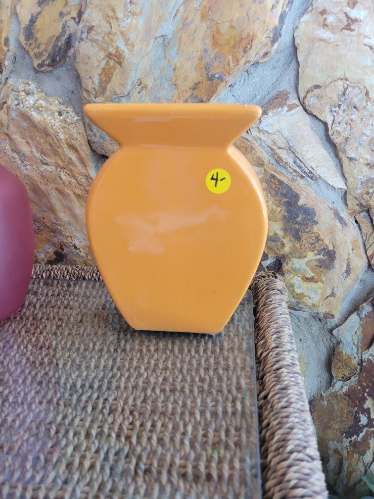 Orange Ceramic Pots
