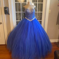Royal Blue Quince Dress 