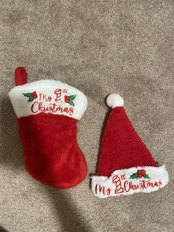 Baby’s 1st Christmas Hat And Stocking 