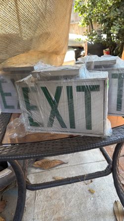 Exit signs