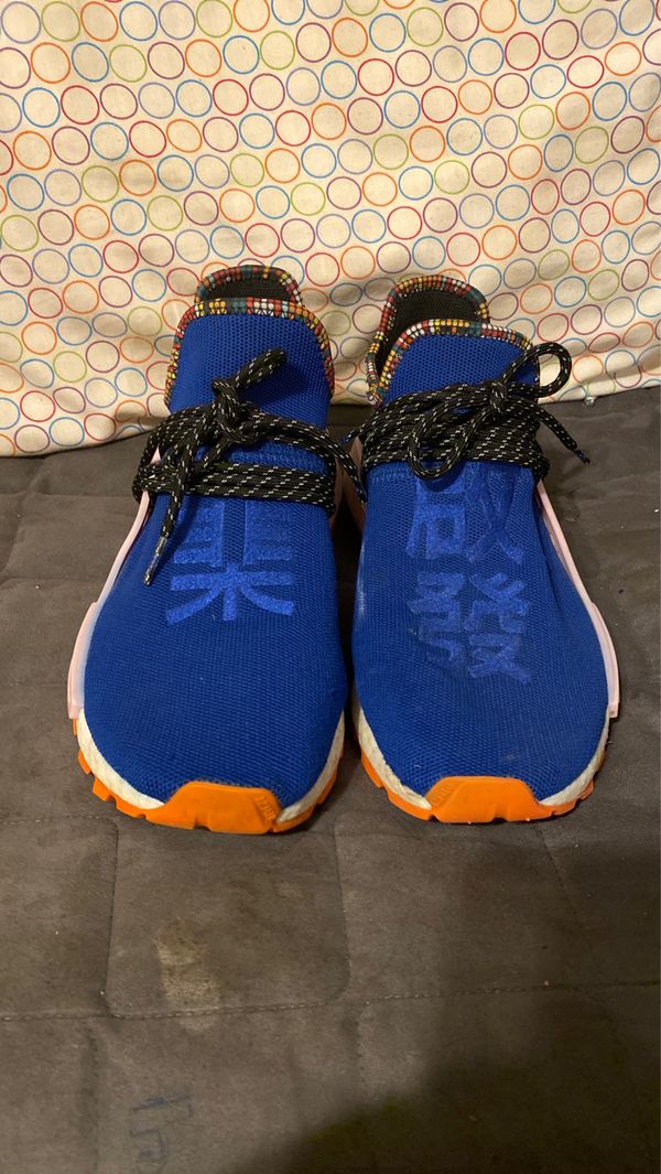 Pharrell Wears Light Blue adidas NMD Human Race | SneakerNews.com