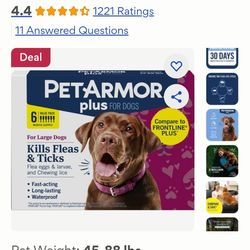 Pet Armor Plus  45-88 lbs