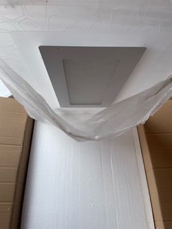 35.4 in. White Modern Acrylic Flush Mount LED Ceiling Light with Remote, for Living Room Bedroom
