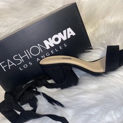 Fashion Nova Tie Up Heels