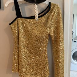 Gold Dance Costume Top