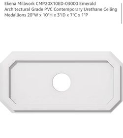 Ekena Millwork Emerald PVC Urethane Ceiling Medallion 20x10