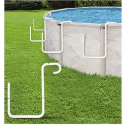 Adjustable Solar Cover Holder for Steel-Wall Above Ground Pools - Heavy-Duty 5-Pack, No Drilling Required