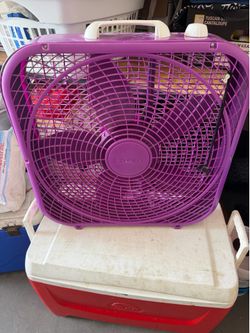 Colorful box fan