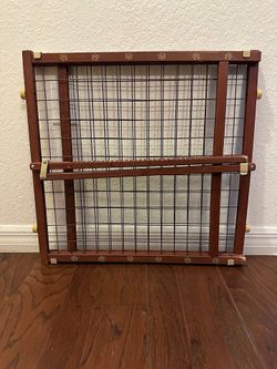 Wooden Freestanding Dog Gate – Adjustable/Foldable