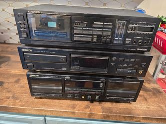 Kenwood Tape Decks & CD Player (For Parts)