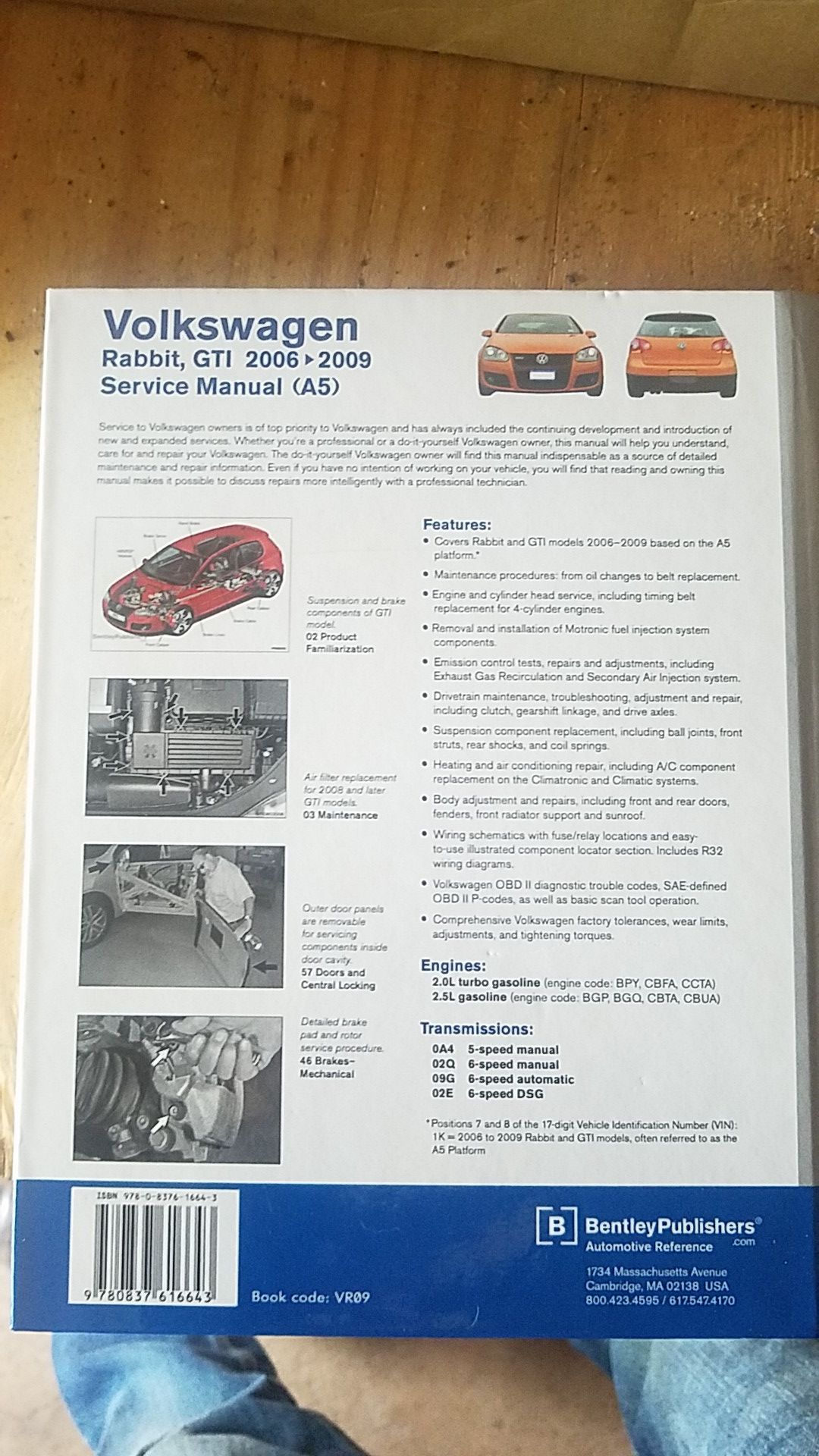 Volkswagen Rabbit, GTI service manual