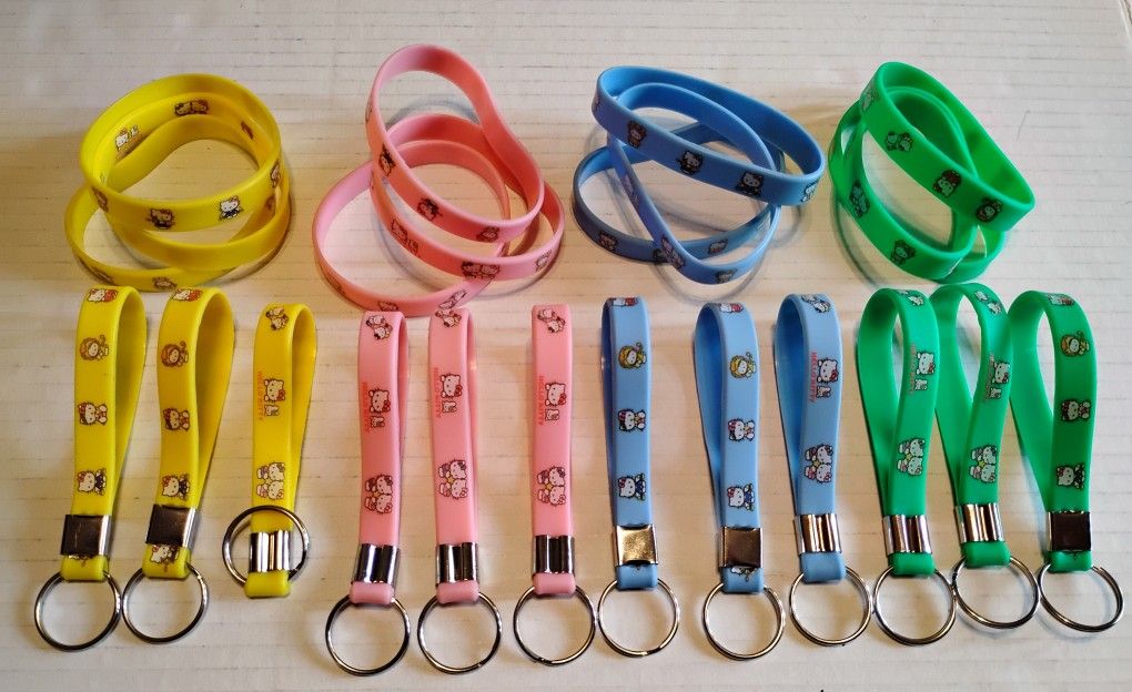Hello Kitty Bracelets and Keychains NEW