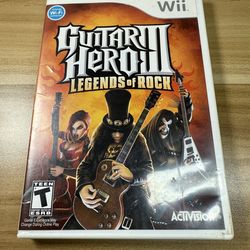 Guitar Hero 3 Wii