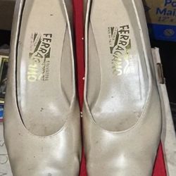 Salvatore Ferragamo Women’s Shoes Baguette 4cm 0165963 Gazzella Calf Size 9 AAA Leather Pump Shoes