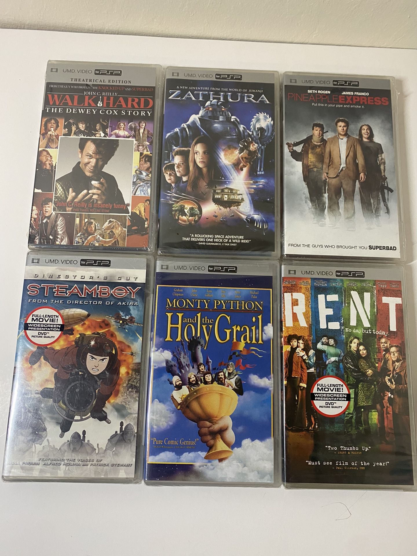 PSP UMD Movies Bundle 6 Sealed Never Been Opened. 