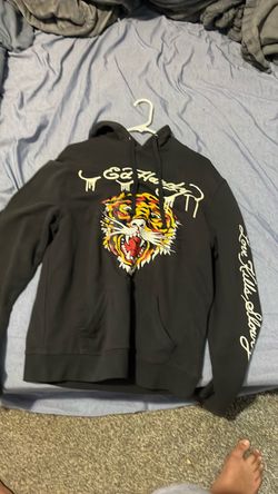 Ed Hardy Tiger Graphic Pullover Hoodie