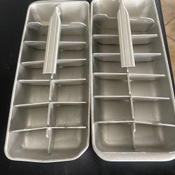 VINTAGE ICE CUBES  2 TRAYS 