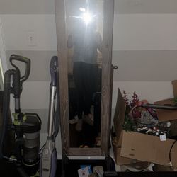 stand up mirror and jewelry closet 