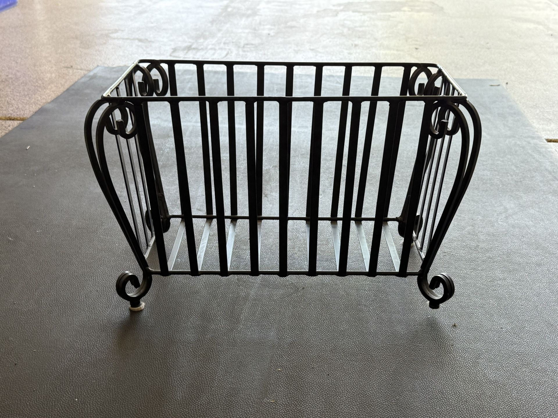 Wrought Iron Magazine Rack
