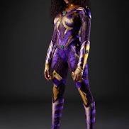 Titans Koriand'r Starfire Cosplay Halloween Costume
