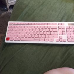 Keyboard And Mouse Pink And White