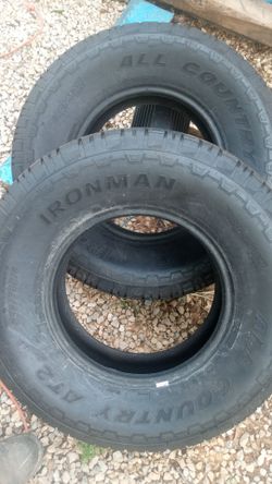 2 Ironman All Country at2 tires 265/75/16