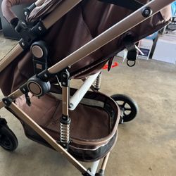 Baby Stroller Rose Gold 