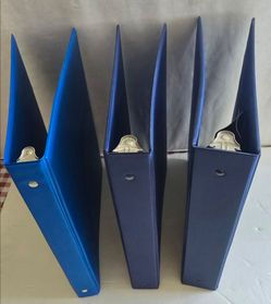3-ring binders, 3 pcs.